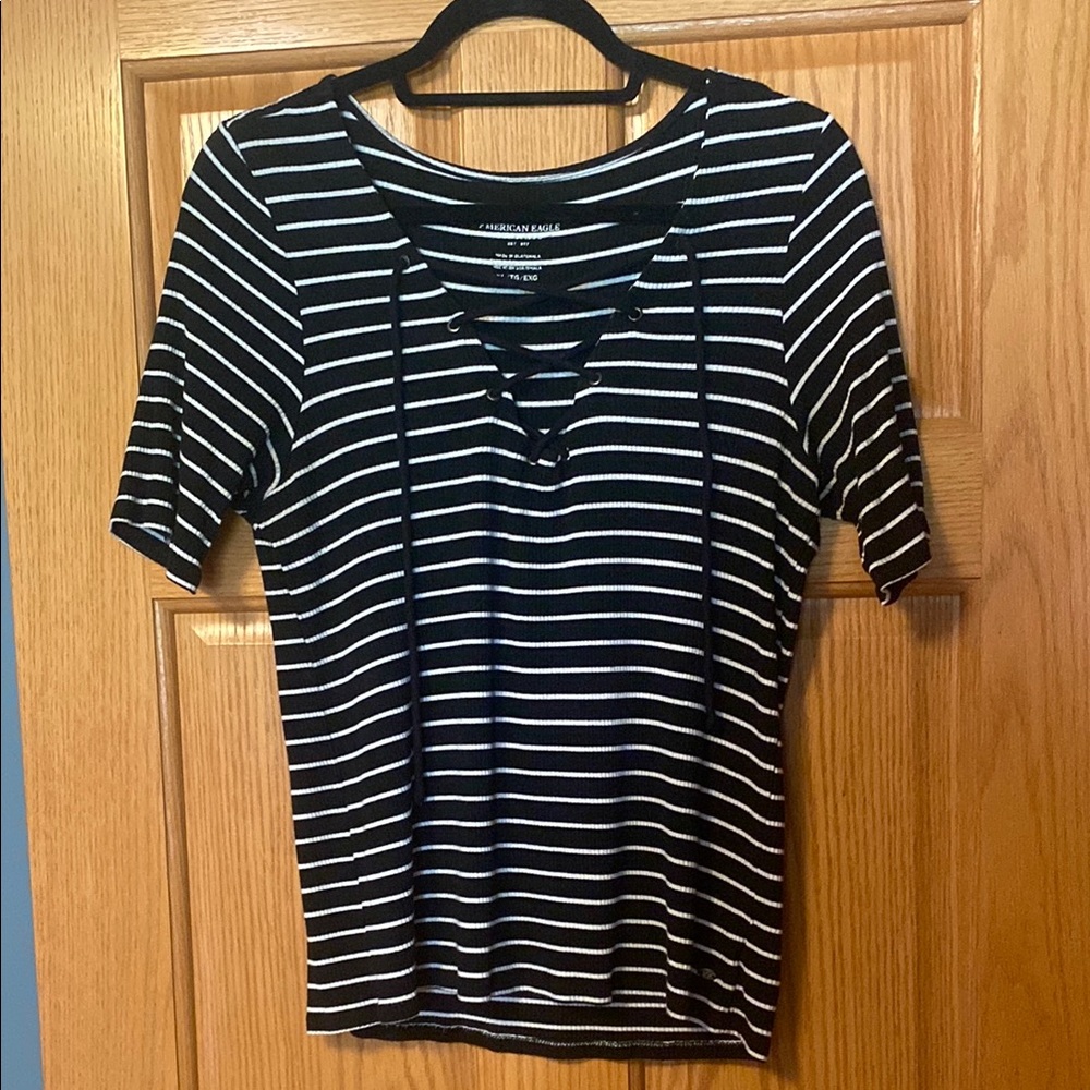 American Eagle Ribbed Tee